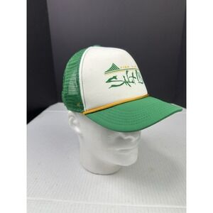 Salt Life Fish Surf Dive Youth Snapback Mesh Back Cap Hat Green White Yellow
